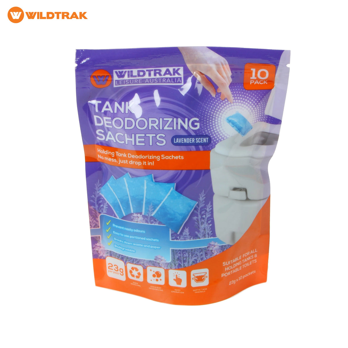 undefined Wildtrak Portable Toilet Deodorising Sachets undefined - Image 1