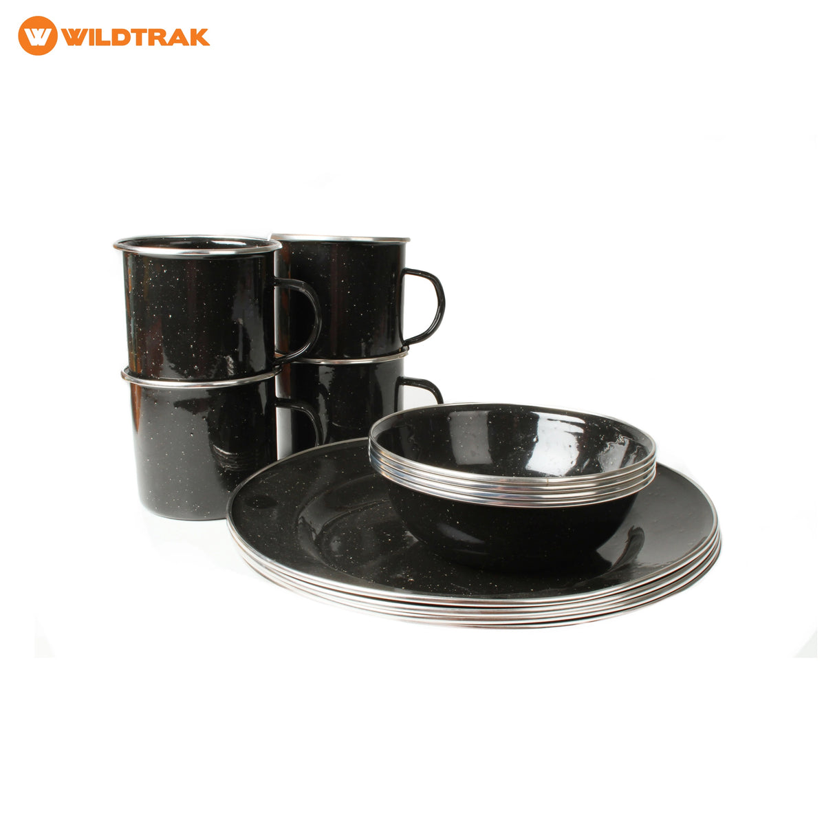 undefined Wildtrak Premium Enamel Dinner Set 12 Piece undefined - Image 1