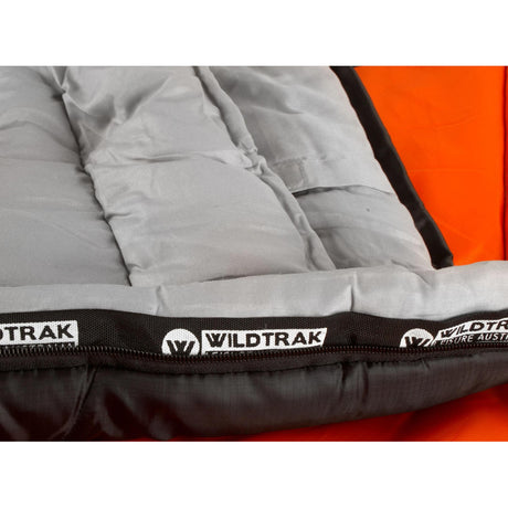 WILDTRAK Wildtrak Bremer Hooded Jumbo Sleeping Bag 0-5°C (230 x 90cm) Orange - Image 5
