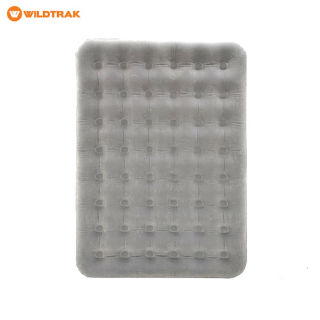 WILDTRAK Wildtrak Queen Coil Beam Flocked Airbed Gray - Image 1