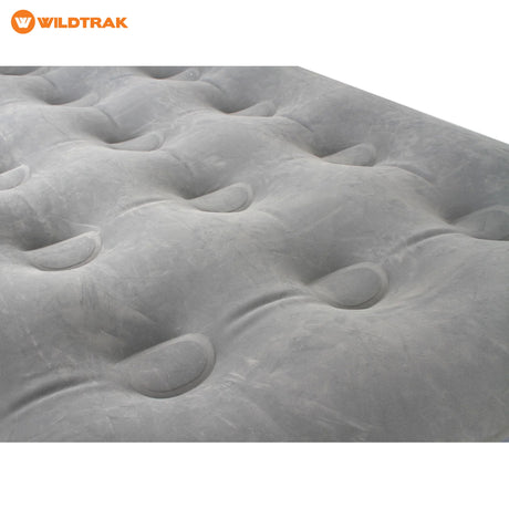 WILDTRAK Wildtrak Queen Coil Beam Flocked Airbed Gray - Image 3