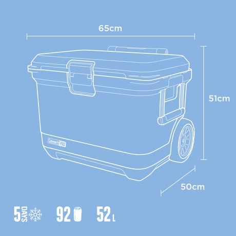 52L Pro Wheeled Hard Cooler - Image 0