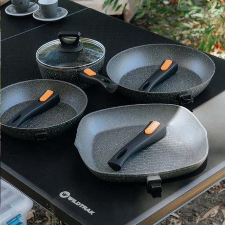 undefined Wildtrak Compact Grill Pan 28cm Non Stick Detach Handle undefined - Image 6