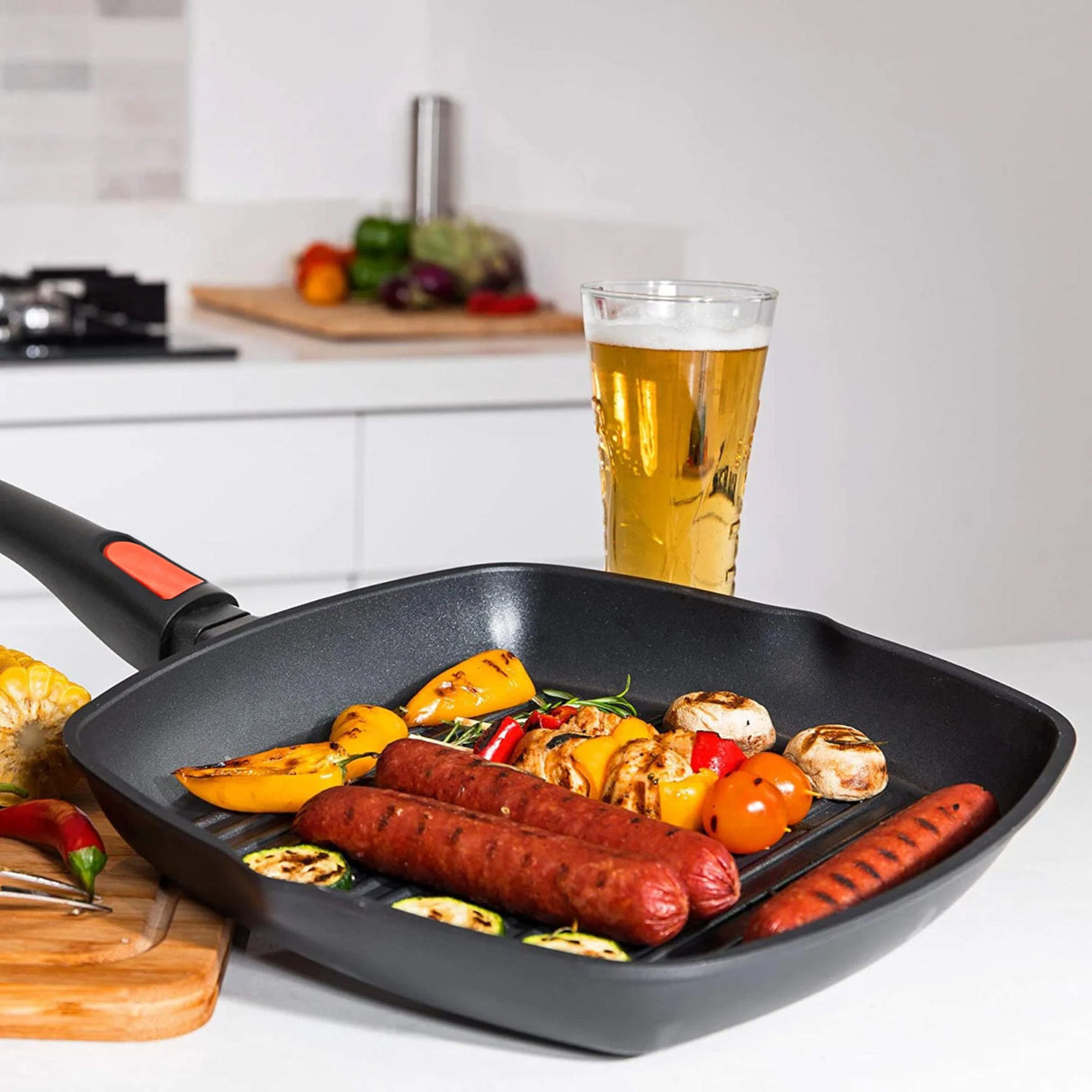 undefined Wildtrak Compact Grill Pan 28cm Non Stick Detach Handle undefined - Image 7