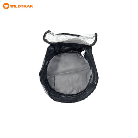 undefined Wildtrak Round Heavy-duty Mesh Base Clear Top Caravan/RV Storage Bag with Handles 40x19cm undefined - Image 2