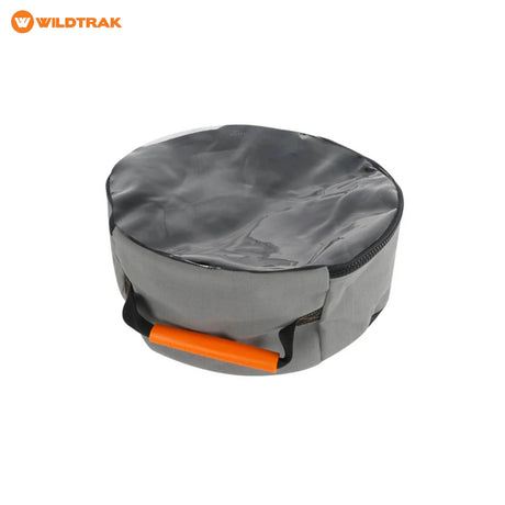 undefined Wildtrak Round Heavy-duty Mesh Base Clear Top Caravan/RV Storage Bag with Handles 40x19cm undefined - Image 5
