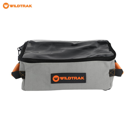 undefined Wildtrak Medium Extra Height Clear Top Heavy-duty Ripstop Grey Canvas Storage Bag with Mesh Base 35x20x15cm undefined - Image 1