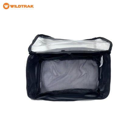 undefined Wildtrak Medium Extra Height Clear Top Heavy-duty Ripstop Grey Canvas Storage Bag with Mesh Base 35x20x15cm undefined - Image 3