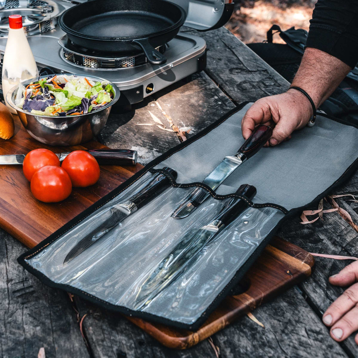 undefined Wildtrak Explorer 4 Piece Ripstop Canvas Knife Wrap undefined - Image 4