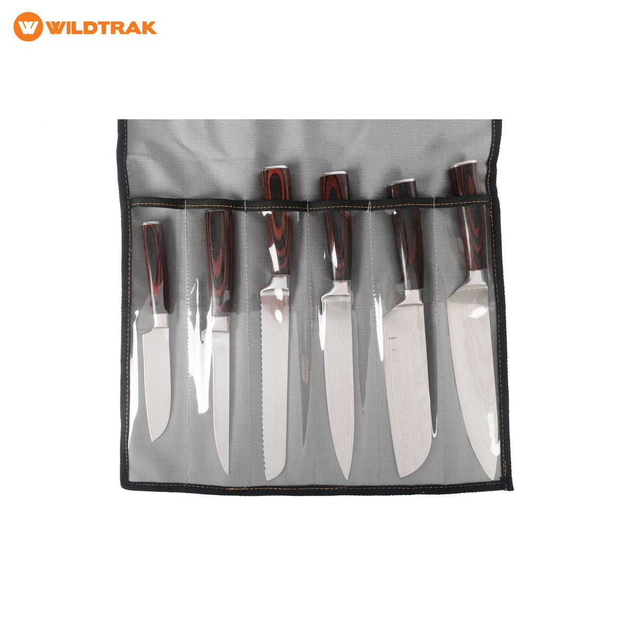undefined Wildtrak Explorer 6 Piece Ripstop Canvas Knife Wrap undefined - Image 2