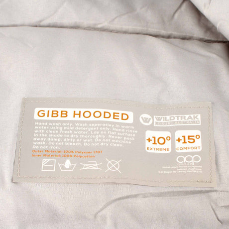 undefined Wildtrak Gibb Hooded Sleeping Bag 10-15°C (215 x 70cm) undefined - Image 3
