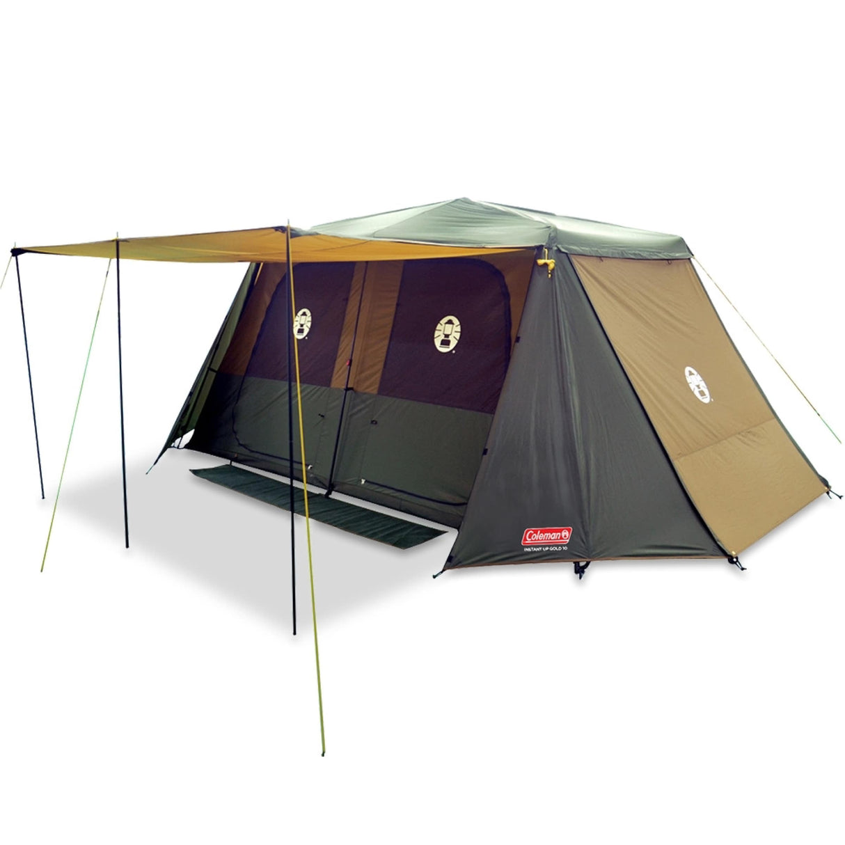 Instant Up 10 Person Gold Tent & Ground Sheet