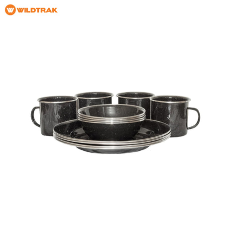 undefined Wildtrak Premium Enamel Dinner Set 12 Piece undefined - Image 2