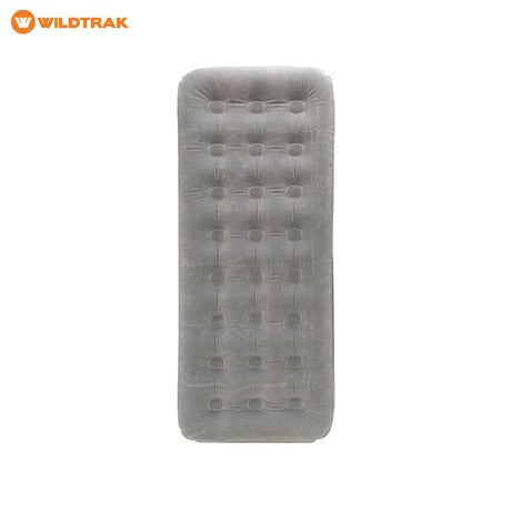 WILDTRAK Wildtrak Single Coil Beam Flocked Airbed Gray - Image 1
