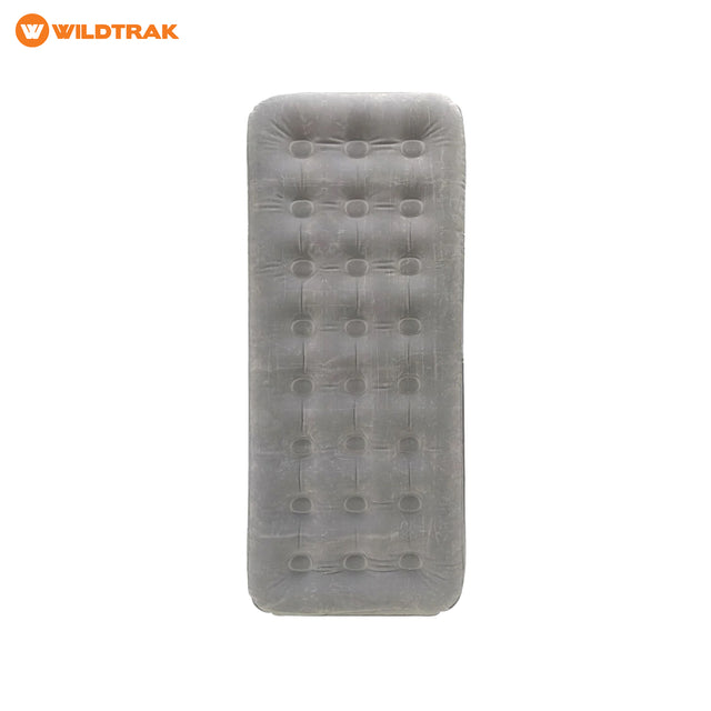 WILDTRAK Wildtrak Single Coil Beam Flocked Airbed Gray - Image 1