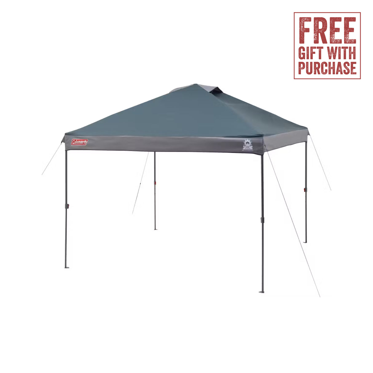 COLEMAN Weathermaster 4XL Air Tent With Free 2.4m Lighted Gazebo and Ground Sheet (Save $549.98!) Green - Image 5