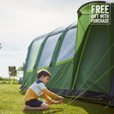 COLEMAN Weathermaster 8XL Air Tent With Free 2.4m Lighted Gazebo and Ground Sheet (Save $619.98!) Green - Image 10