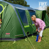 COLEMAN Weathermaster 6XL Air Tent With Free 2.4m Lighted Gazebo and Ground Sheet (Save $599.98!) Green - Image 9