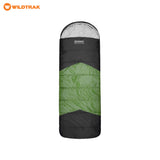 WILDTRAK Wildtrak Bremer Hooded Sleeping Bag 0-5°C (220 x 80cm) Green - Image 1