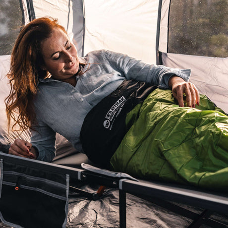 WILDTRAK Wildtrak Bremer Hooded Sleeping Bag 0-5°C (220 x 80cm) Green - Image 2