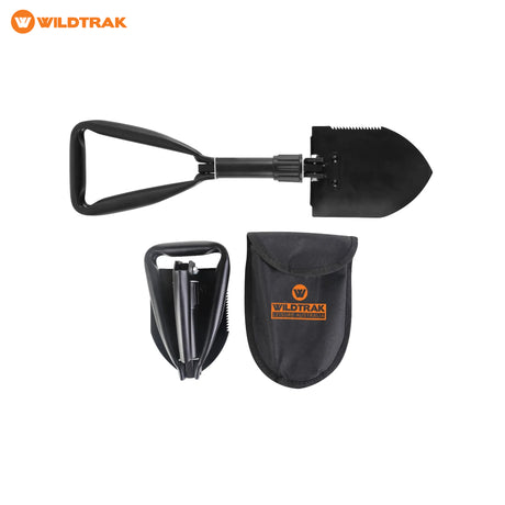 undefined Wildtrak Folding Shovel Pickaxe 16x11cm Blade With Pouch undefined - Image 2