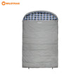 WILDTRAK Wildtrak Frankland Hooded Double Sleeping Bag -2 to -7°C (120 x 230cm) Grey - Image 1
