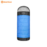 WILDTRAK Wildtrak Murray Hooded Sleeping Bag 0-5°C (80 x 230cm) Blue - Image 1